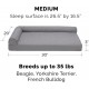 FurHaven Pet Quilted Orthopedic Sofa Bed, Large, Silver Gray FurHaven Pet Quilted Orthopedic Sofa Bed, Large, Silver Gray