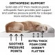 FurHaven Pet Quilted Orthopedic Sofa Bed, Large, Silver Gray FurHaven Pet Quilted Orthopedic Sofa Bed, Large, Silver Gray