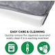 FurHaven Pet Quilted Orthopedic Sofa Bed, Large, Silver Gray FurHaven Pet Quilted Orthopedic Sofa Bed, Large, Silver Gray