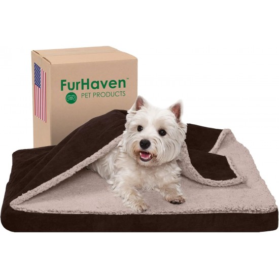 FurHaven Pet Quilted Orthopedic Sofa Bed, Large, Silver Gray FurHaven Pet Quilted Orthopedic Sofa Bed, Large, Silver Gray