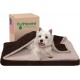 FurHaven Pet Quilted Orthopedic Sofa Bed, Large, Silver Gray FurHaven Pet Quilted Orthopedic Sofa Bed, Large, Silver Gray