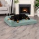 FurHaven Pet Quilted Orthopedic Sofa Bed, Large, Silver Gray FurHaven Pet Quilted Orthopedic Sofa Bed, Large, Silver Gray