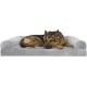 FurHaven Pet Quilted Orthopedic Sofa Bed, Large, Silver Gray FurHaven Pet Quilted Orthopedic Sofa Bed, Large, Silver Gray