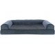 FurHaven Pet Quilted Orthopedic Sofa Bed, Large, Silver Gray FurHaven Pet Quilted Orthopedic Sofa Bed, Large, Silver Gray