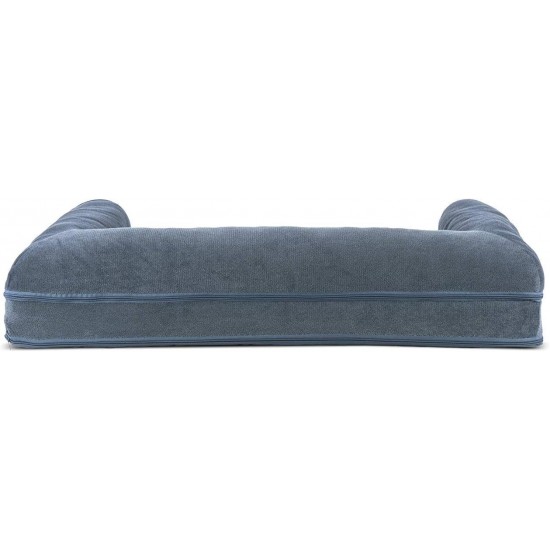 FurHaven Pet Quilted Orthopedic Sofa Bed, Large, Silver Gray FurHaven Pet Quilted Orthopedic Sofa Bed, Large, Silver Gray
