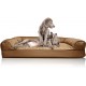 FurHaven Pet Quilted Orthopedic Sofa Bed, Large, Silver Gray FurHaven Pet Quilted Orthopedic Sofa Bed, Large, Silver Gray