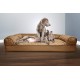FurHaven Pet Quilted Orthopedic Sofa Bed, Large, Silver Gray FurHaven Pet Quilted Orthopedic Sofa Bed, Large, Silver Gray