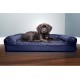 FurHaven Pet Quilted Orthopedic Sofa Bed, Large, Silver Gray FurHaven Pet Quilted Orthopedic Sofa Bed, Large, Silver Gray