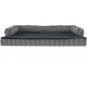 FurHaven Pet Quilted Orthopedic Sofa Bed, Large, Silver Gray FurHaven Pet Quilted Orthopedic Sofa Bed, Large, Silver Gray
