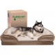 FurHaven Pet Quilted Orthopedic Sofa Bed, Large, Silver Gray FurHaven Pet Quilted Orthopedic Sofa Bed, Large, Silver Gray