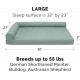 FurHaven Pet Quilted Orthopedic Sofa Bed, Large, Silver Gray FurHaven Pet Quilted Orthopedic Sofa Bed, Large, Silver Gray