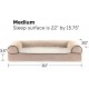 FurHaven Pet Quilted Orthopedic Sofa Bed, Large, Silver Gray FurHaven Pet Quilted Orthopedic Sofa Bed, Large, Silver Gray