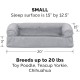 FurHaven Pet Quilted Orthopedic Sofa Bed, Large, Silver Gray FurHaven Pet Quilted Orthopedic Sofa Bed, Large, Silver Gray