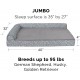 FurHaven Pet Quilted Orthopedic Sofa Bed, Large, Silver Gray FurHaven Pet Quilted Orthopedic Sofa Bed, Large, Silver Gray