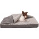 FurHaven Pet Quilted Orthopedic Sofa Bed, Large, Silver Gray FurHaven Pet Quilted Orthopedic Sofa Bed, Large, Silver Gray