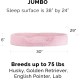 FurHaven Ultra Plush Oval Pet Bed, Jumbo, Strawberry