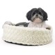FurHaven Ultra Plush Oval Pet Bed, Jumbo, Strawberry