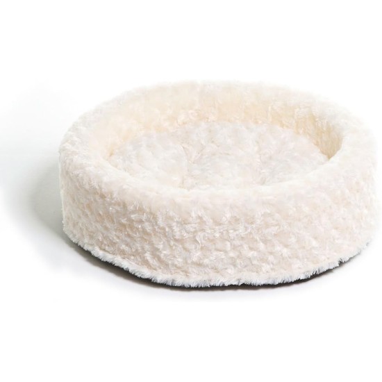 FurHaven Ultra Plush Oval Pet Bed, Jumbo, Strawberry FurHaven Ultra Plush Oval Pet Bed, Jumbo, Strawberry