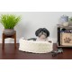 FurHaven Ultra Plush Oval Pet Bed, Jumbo, Strawberry