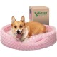 FurHaven Ultra Plush Oval Pet Bed, Jumbo, Strawberry