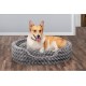 FurHaven Ultra Plush Oval Pet Bed, Jumbo, Strawberry