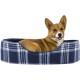 FurHaven Ultra Plush Oval Pet Bed, Jumbo, Strawberry