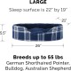 FurHaven Ultra Plush Oval Pet Bed, Jumbo, Strawberry