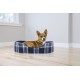 FurHaven Ultra Plush Oval Pet Bed, Jumbo, Strawberry