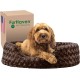FurHaven Ultra Plush Oval Pet Bed, Jumbo, Strawberry