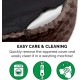 FurHaven Ultra Plush Oval Pet Bed, Jumbo, Strawberry