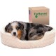 FurHaven Ultra Plush Oval Pet Bed, Jumbo, Strawberry
