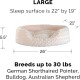 FurHaven Ultra Plush Oval Pet Bed, Jumbo, Strawberry