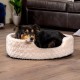 FurHaven Ultra Plush Oval Pet Bed, Jumbo, Strawberry