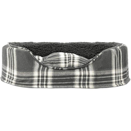 FurHaven Ultra Plush Oval Pet Bed, Jumbo, Strawberry FurHaven Ultra Plush Oval Pet Bed, Jumbo, Strawberry