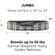 FurHaven Ultra Plush Oval Pet Bed, Jumbo, Strawberry
