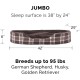 FurHaven Ultra Plush Oval Pet Bed, Jumbo, Strawberry