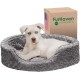 FurHaven Ultra Plush Oval Pet Bed, Jumbo, Strawberry