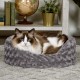 FurHaven Ultra Plush Oval Pet Bed, Jumbo, Strawberry