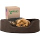 FurHaven Ultra Plush Oval Pet Bed, Jumbo, Strawberry