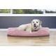 FurHaven Ultra Plush Oval Pet Bed, Jumbo, Strawberry