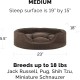 FurHaven Ultra Plush Oval Pet Bed, Jumbo, Strawberry