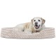 FurHaven Ultra Plush Oval Pet Bed, Jumbo, Strawberry