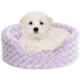 FurHaven Ultra Plush Oval Pet Bed, Jumbo, Strawberry