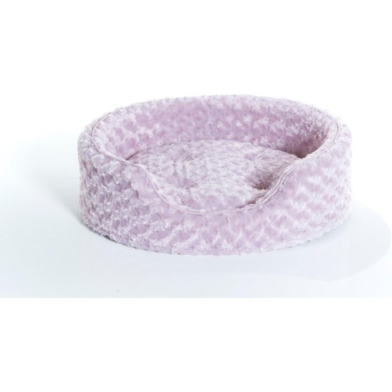 FurHaven Ultra Plush Oval Pet Bed, Jumbo, Strawberry FurHaven Ultra Plush Oval Pet Bed, Jumbo, Strawberry