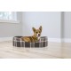 FurHaven Ultra Plush Oval Pet Bed, Jumbo, Strawberry