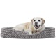 FurHaven Ultra Plush Oval Pet Bed, Jumbo, Strawberry