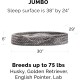 FurHaven Ultra Plush Oval Pet Bed, Jumbo, Strawberry