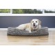 FurHaven Ultra Plush Oval Pet Bed, Jumbo, Strawberry