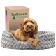 FurHaven Ultra Plush Oval Pet Bed, Jumbo, Strawberry