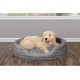 FurHaven Ultra Plush Oval Pet Bed, Jumbo, Strawberry
